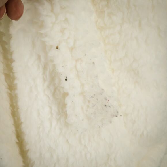 Pottery Barn Size Small S Ivory Sherpa Teddy Belted Tunic Length Knit Bath Robe - Picture 3 of 7